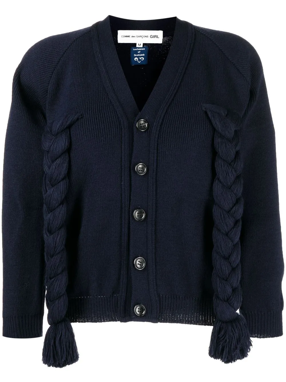 

Comme Des Garçons Girl cárdigan con cuello en V - Azul