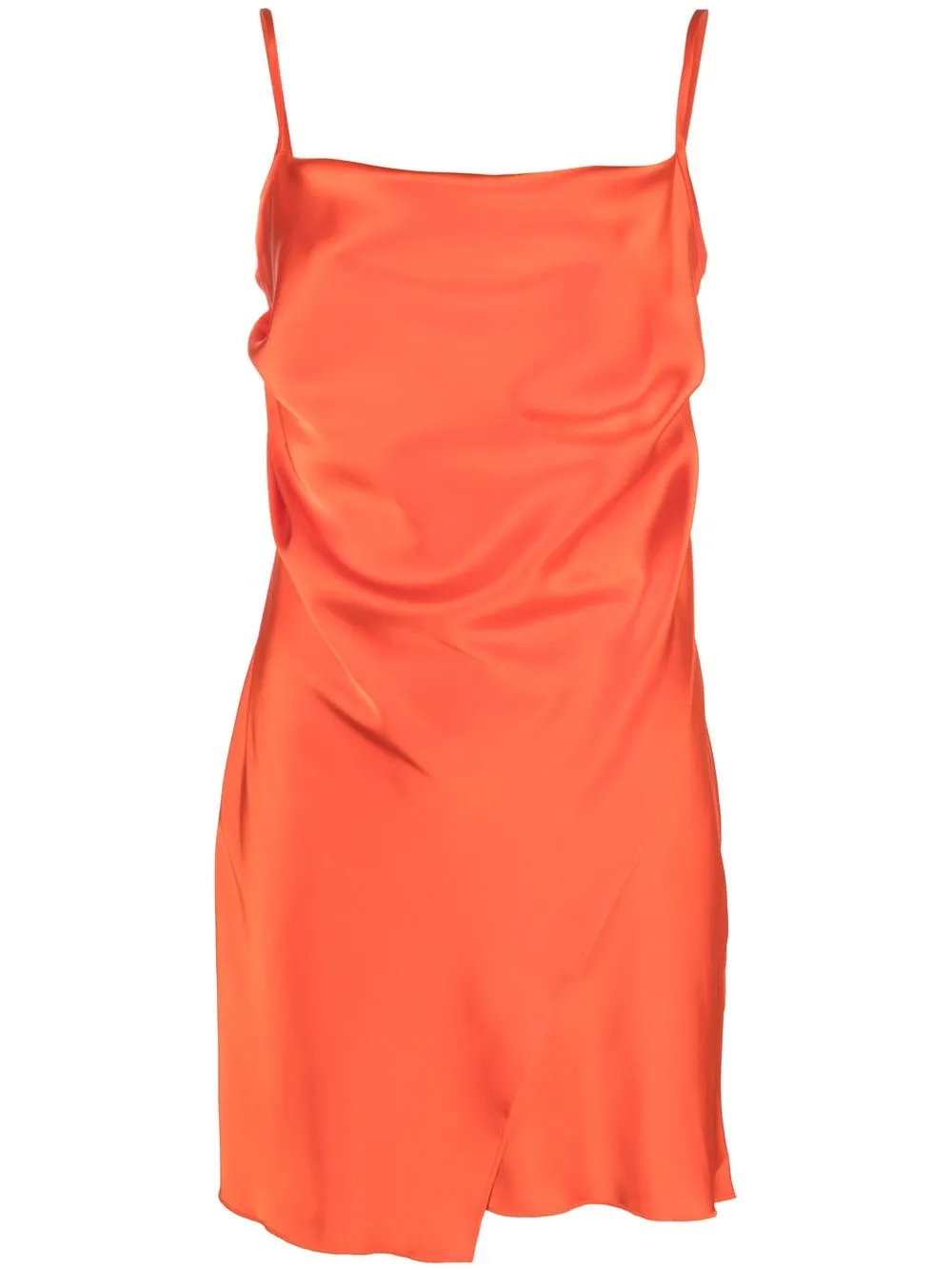 

Nanushka Emila scarf-draped mini dress - Orange