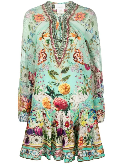 Camilla vestido corto con estampado floral