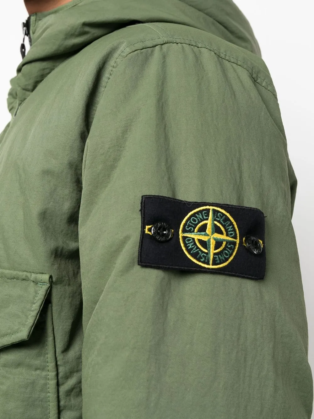 Stone Island Compass Patch Padded Jacket Farfetch