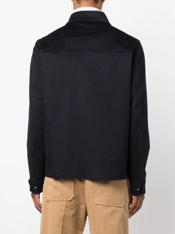 Herno ウールシャツジャケット | ブルー | FARFETCH JP