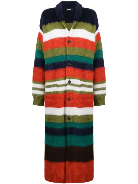 DSQUARED2 striped knitted maxi dress