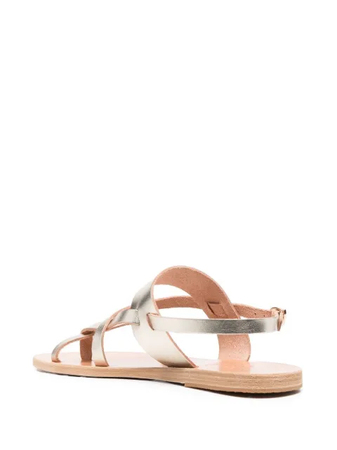 Ancient Greek Sandals Alethea metallic-effect sandals ALETHEAVACHETTAPLATINUM - 2