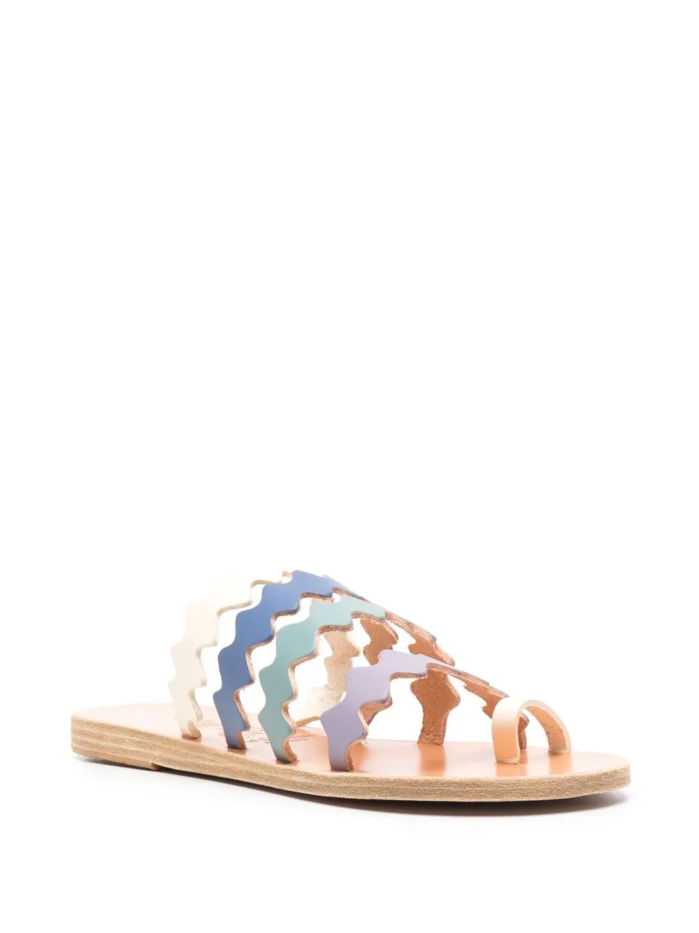 Ancient Greek Sandals Niki Onda leren sandalen - Blauw