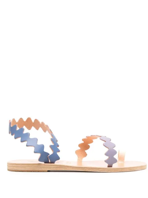 Ancient Greek Sandals Eleftheria Onda sandals ELEFTHERIAONDAVACHETTABLUEMIX - 0