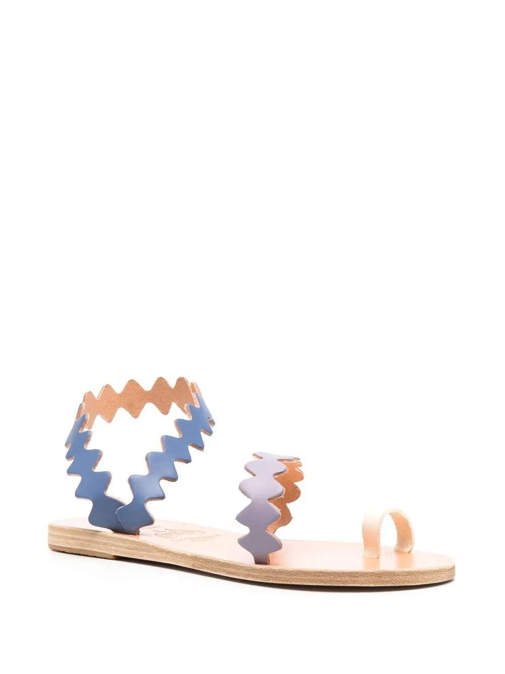 Ancient Greek Sandals صندل 'إيليفتيريا أوندا' | صنادل بنعل مسطح | Image 2