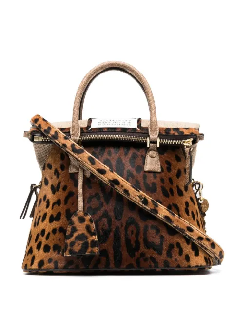 Maison Margiela - leopard-print tote bag