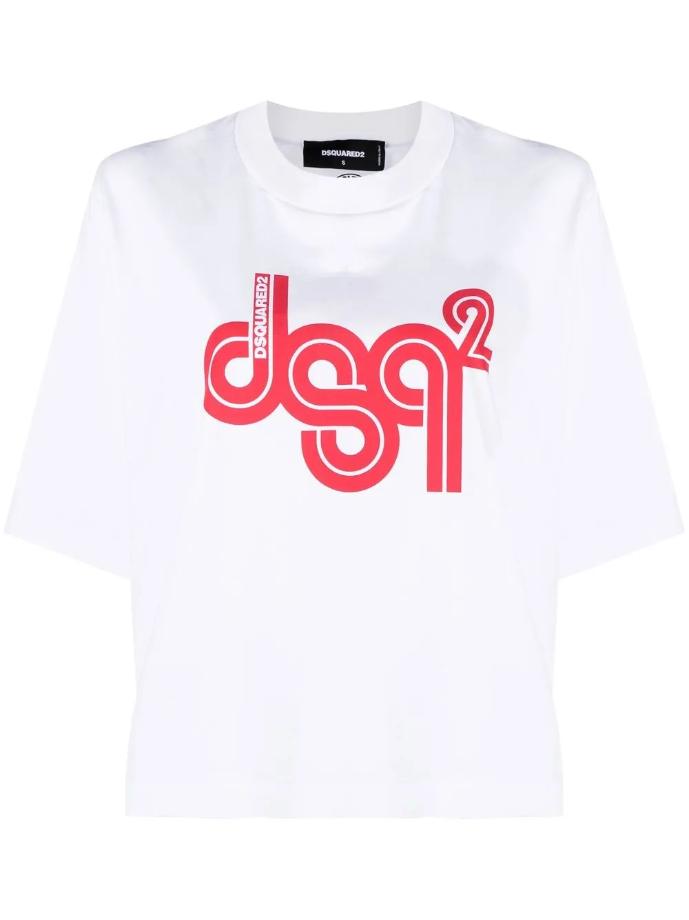 

Dsquared2 playera con logo estampado - Blanco