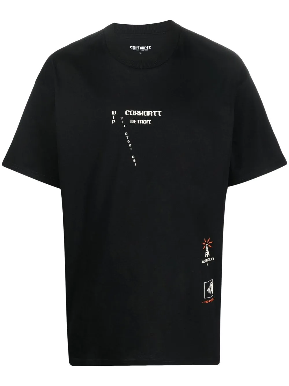 

Carhartt WIP playera Connect - Negro