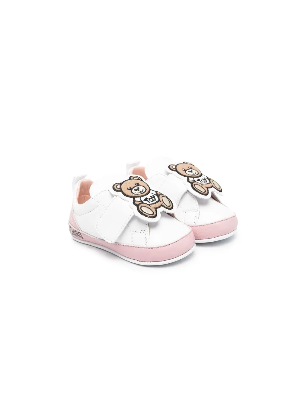 

Moschino Kids Teddy Bear touch-strap sneakers - White