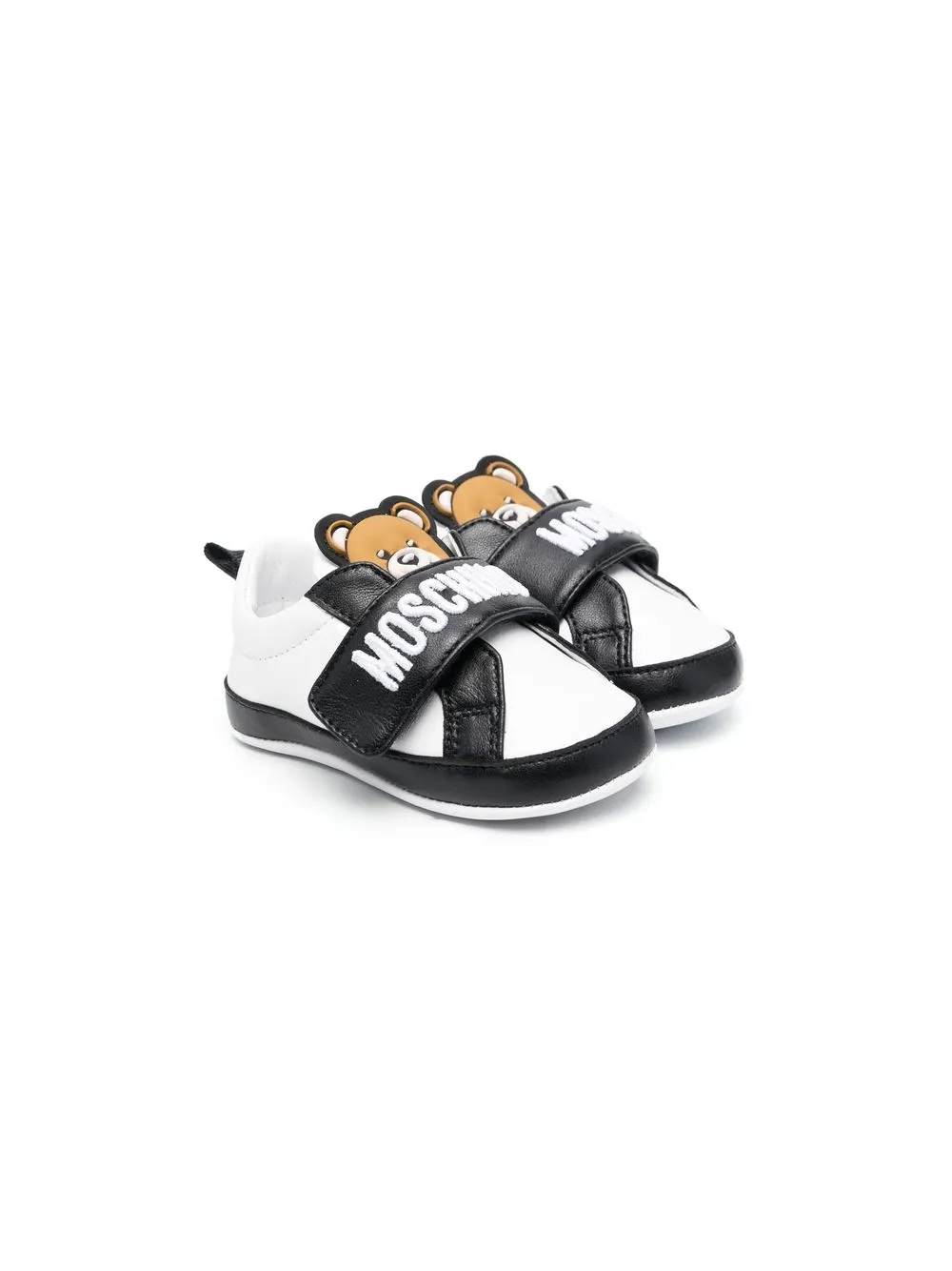 

Moschino Kids tenis con motivo Teddy Bear - Blanco