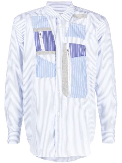 Comme Des Garcons Shirt patchwork-panel button-up shirt Men