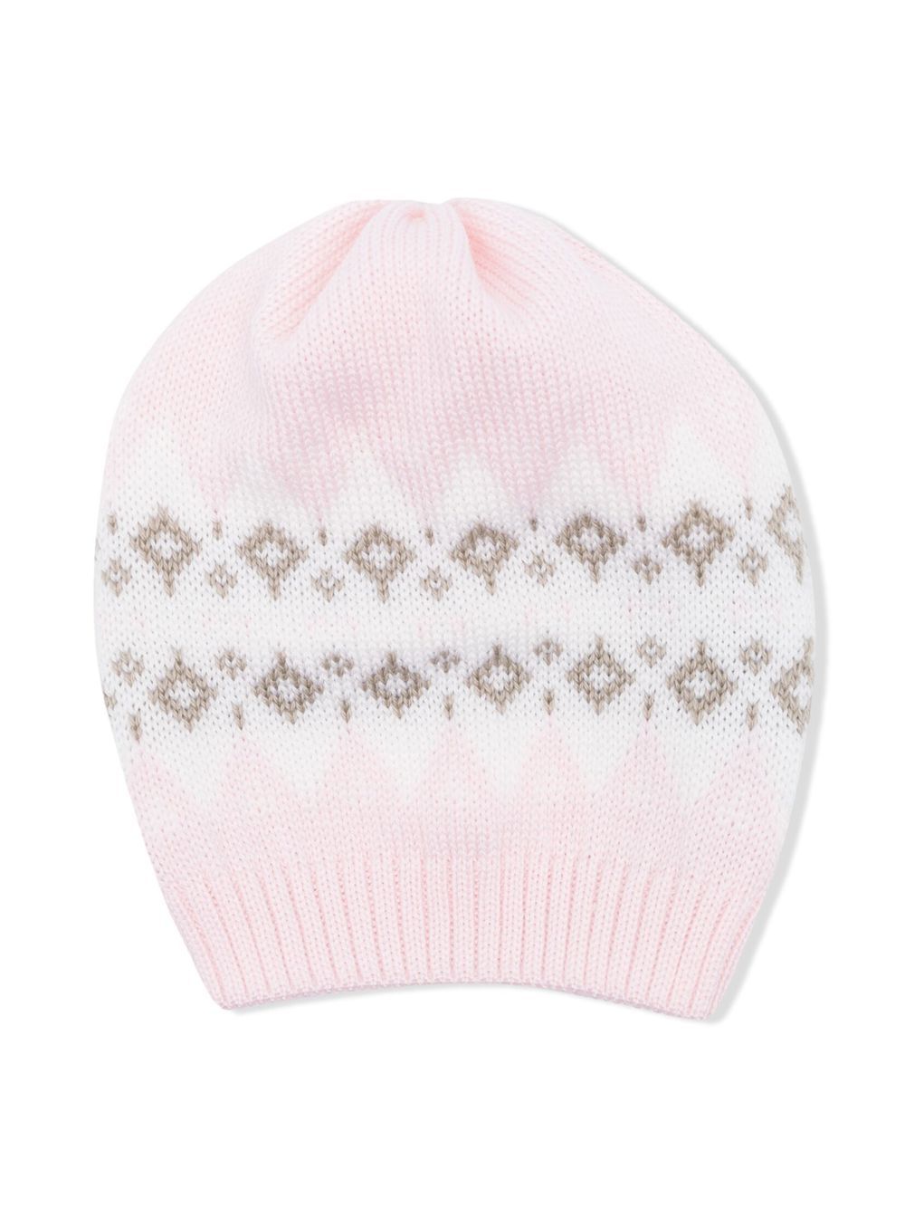 

Little Bear patterned intarsia-knit hat - Pink