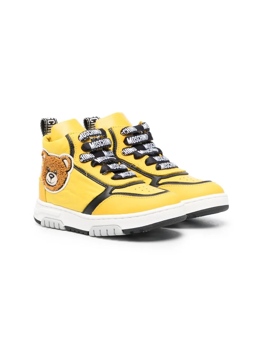 

Moschino Kids tenis altos Teddy Bear - Amarillo