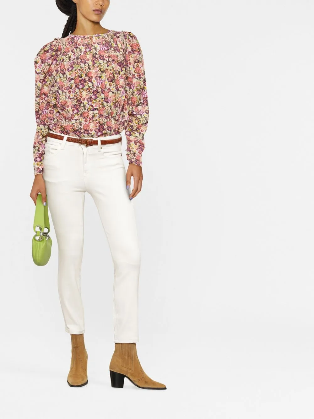 

PINKO skinny jeans con botón - Rosado