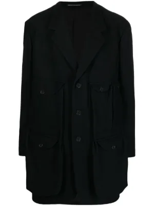 d*2様 Yohji Yamamoto オーバーサイズニットコート 1998AW Yohji Yamamoto ファインニットコート | ブラック | FARFETCH JP