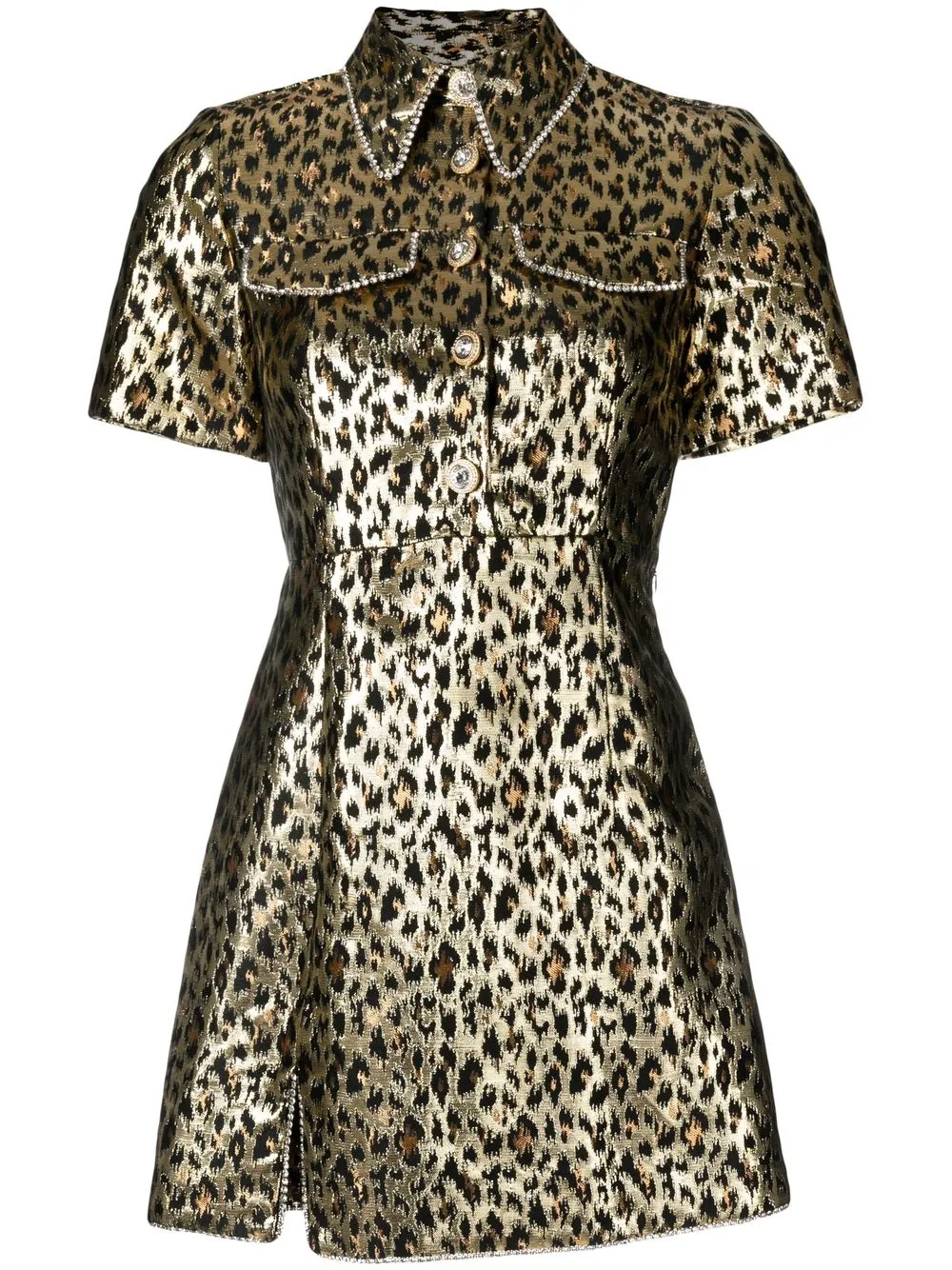 

Alice McCall Night Cat animal-print dress - Gold