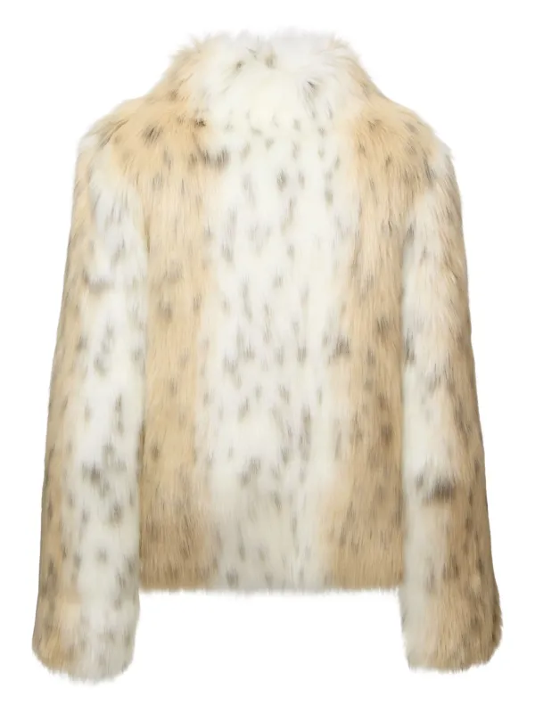 Champagne faux-fur shawl