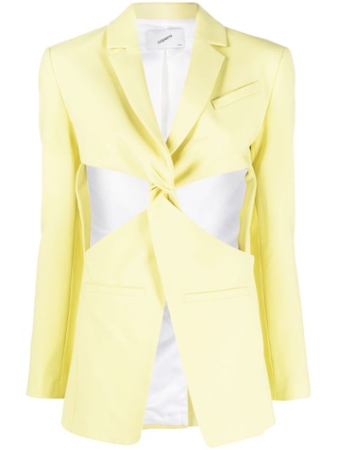 Cheap Coperni cut-out twisted blazer Women