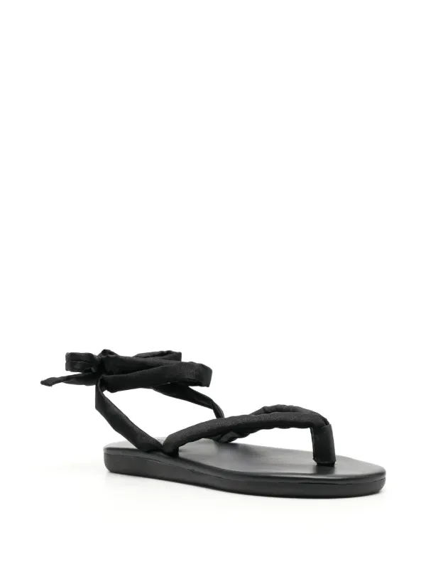 Ancient Greek Sandals Puffy lace-up Sandals Black FARFETCH IN