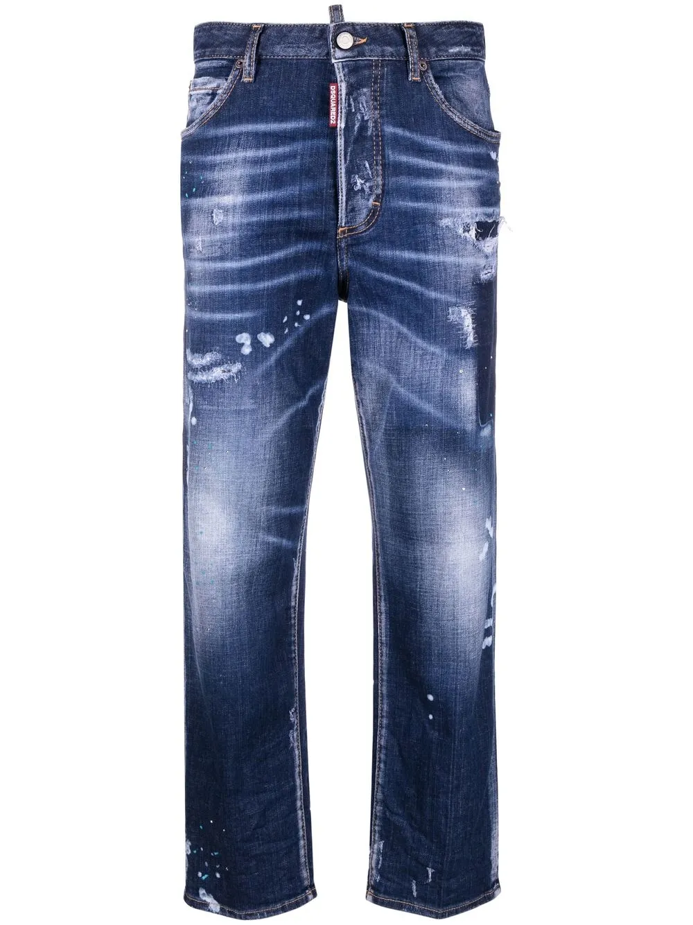 

Dsquared2 distressed cropped jeans - Blue