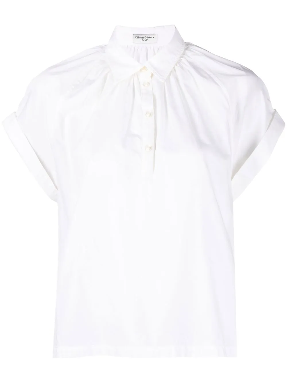 

Officine Generale playera tipo polo manga corta - Blanco