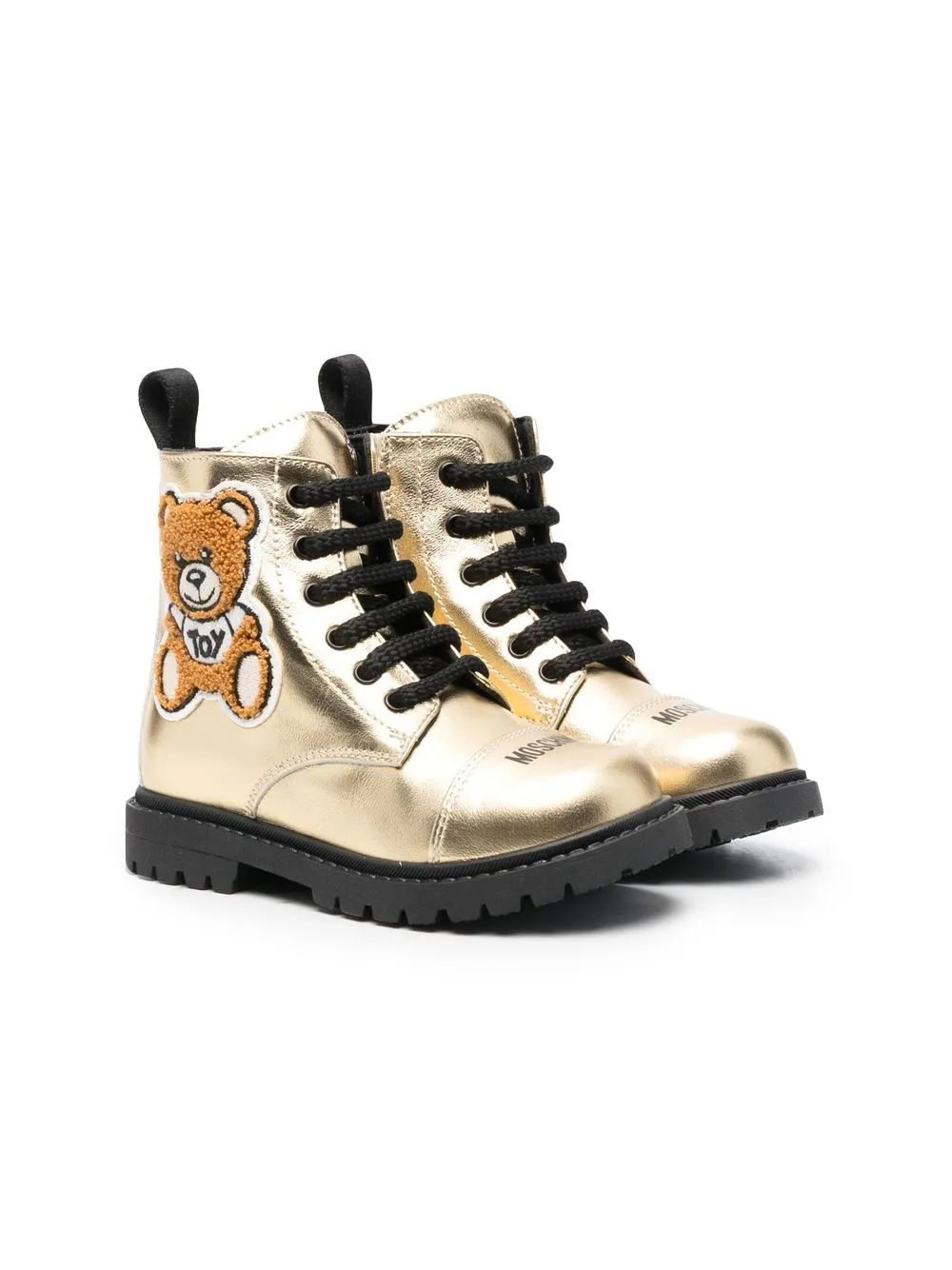 

Moschino Kids botines con logo estampado - Neutro