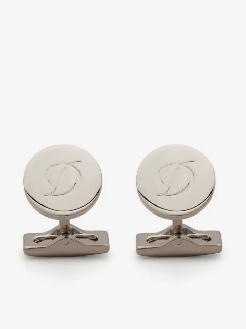S.T. Dupont logo-engraved cufflinks