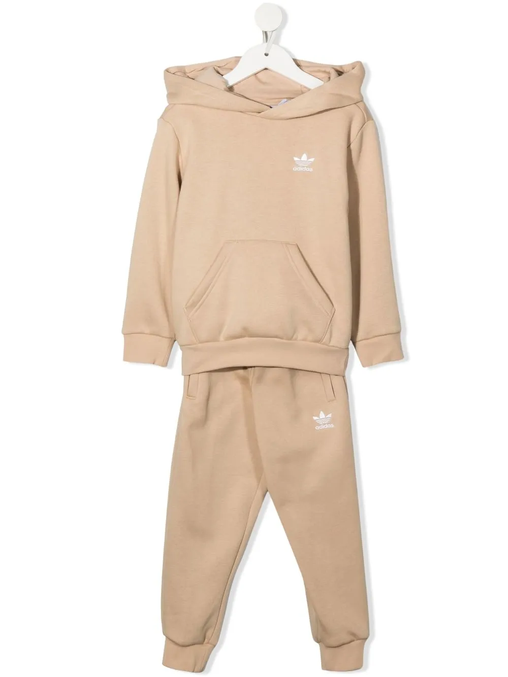 

adidas Kids logo-embroidered tracksuit set - Neutrals