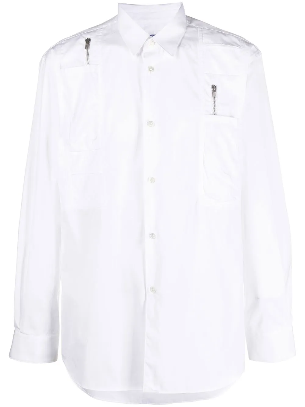 

Comme Des Garçons Shirt zip-detail long-sleeved shirt - White