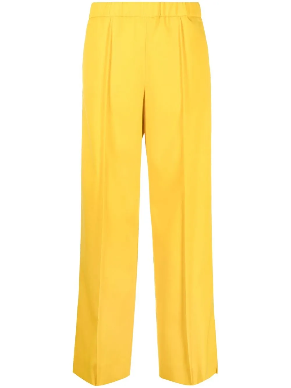 

Jil Sander pantalones anchos con tiro alto - Amarillo