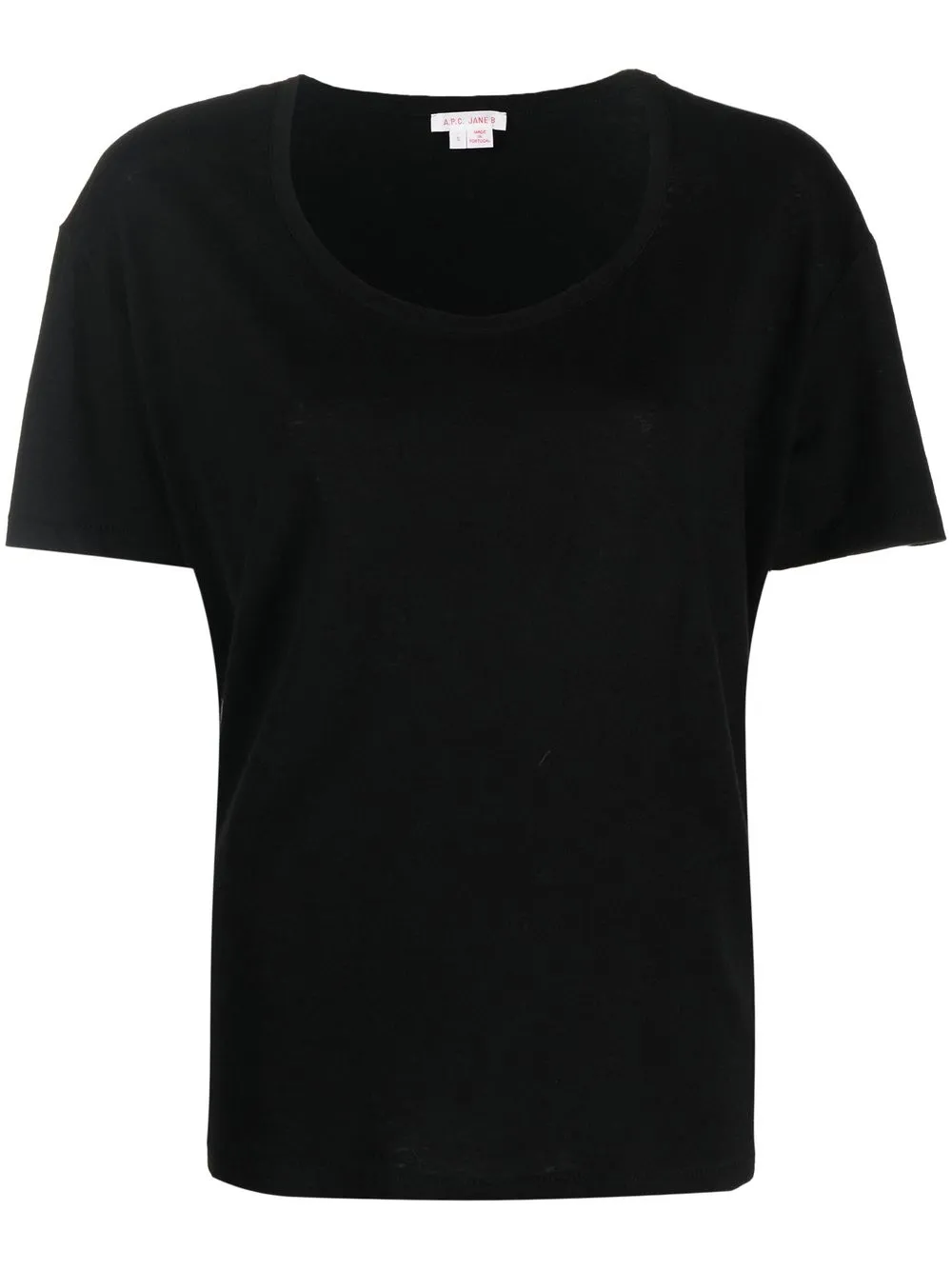 

A.P.C. logo-embroidered cotton t-shirt - Black