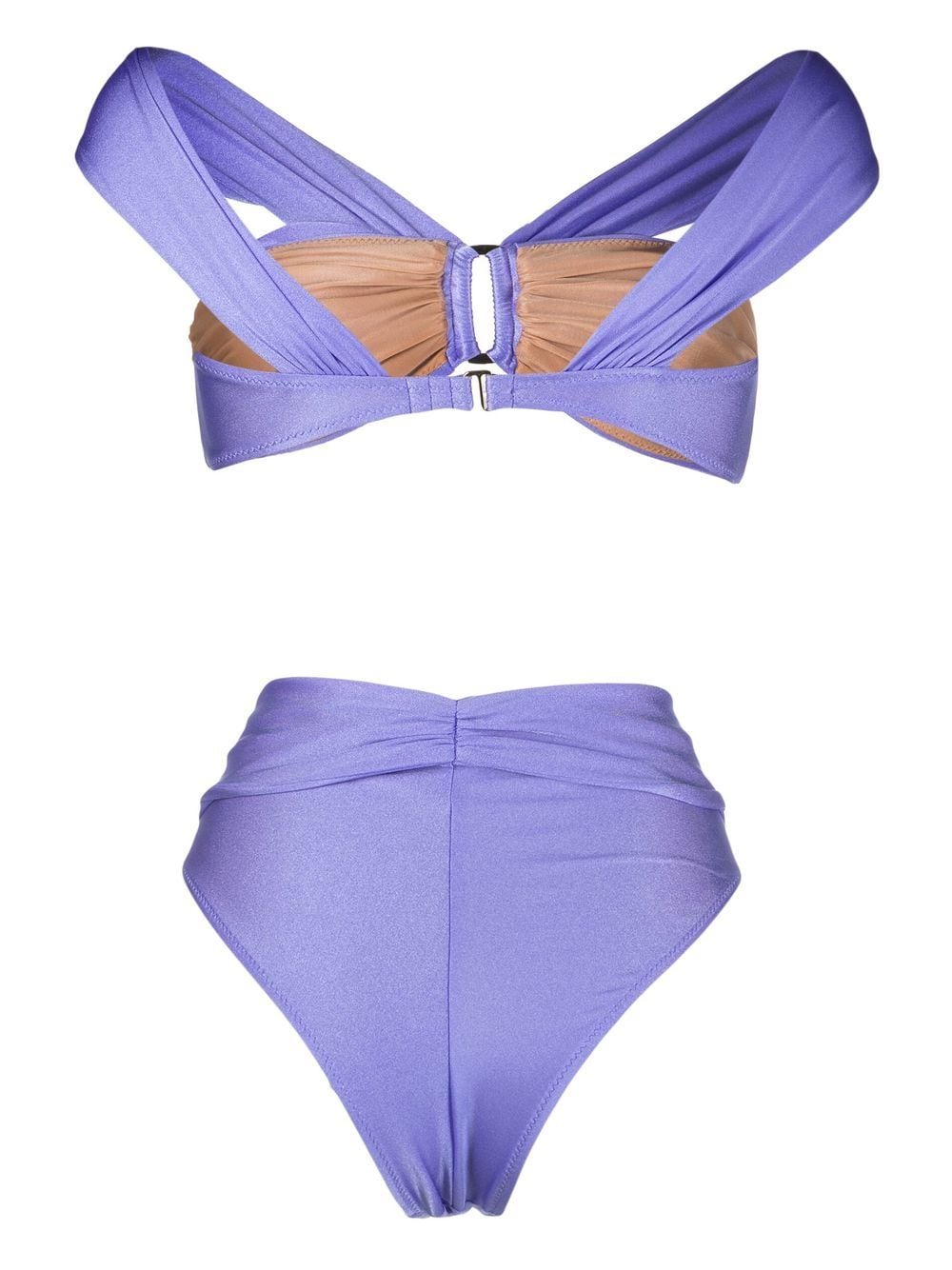 Noire Swimwear gathered-detail high-waisted Bikini - Farfetch