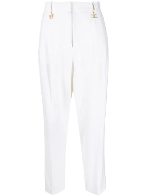 Elisabetta Franchi pantalon fuselé à ornements en cristal