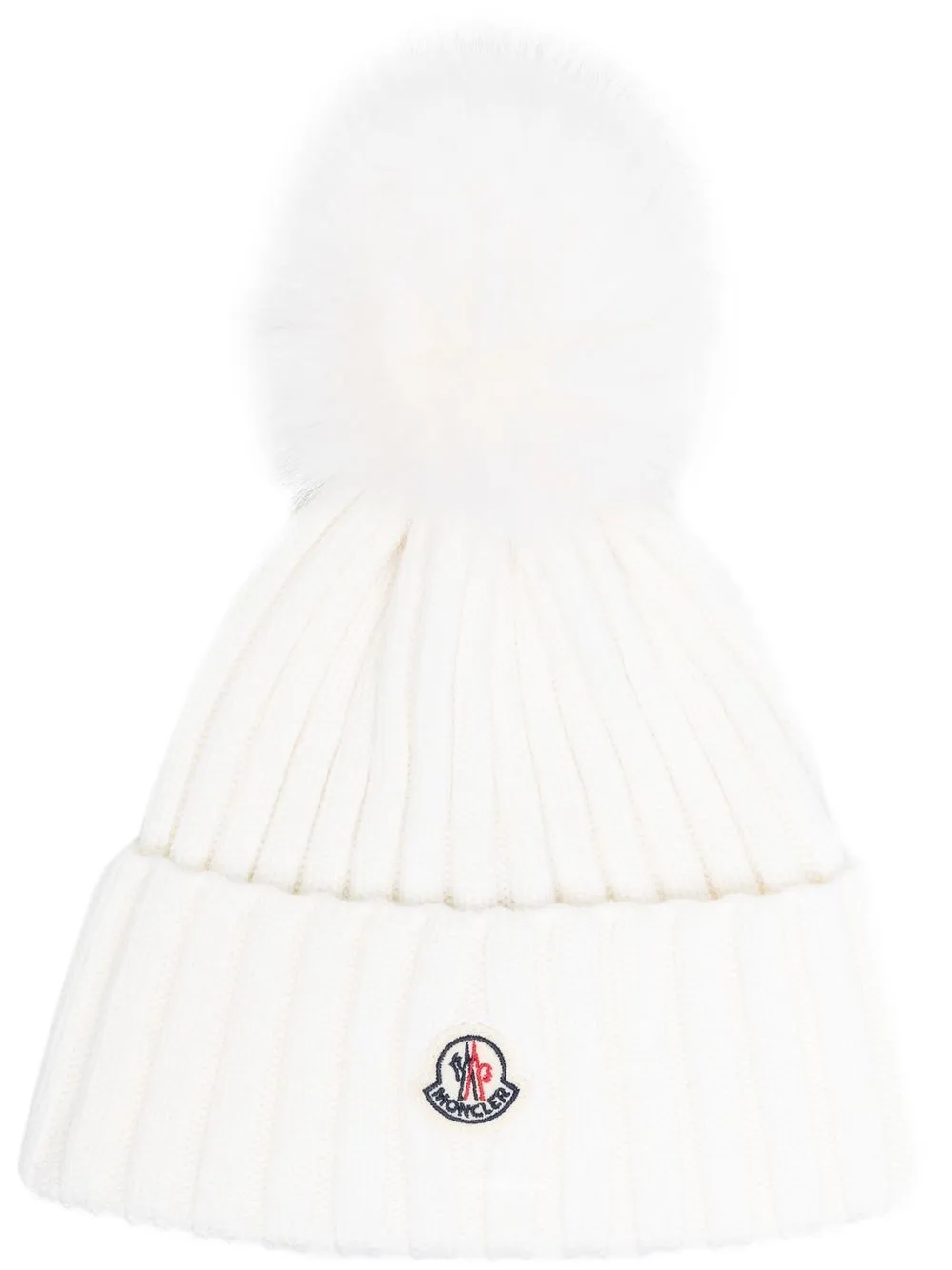 

Moncler pompom detail beanie - Neutrals