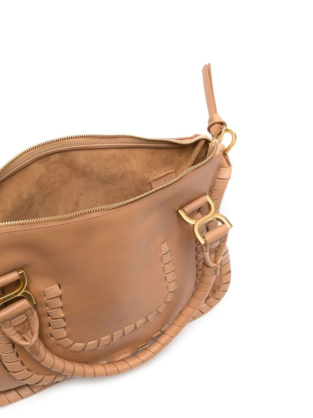 Chloé Interwoven-design Leather Bag In Neutrals