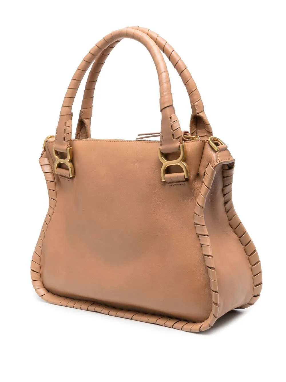 Chloé Interwoven-design Leather Bag In Neutrals