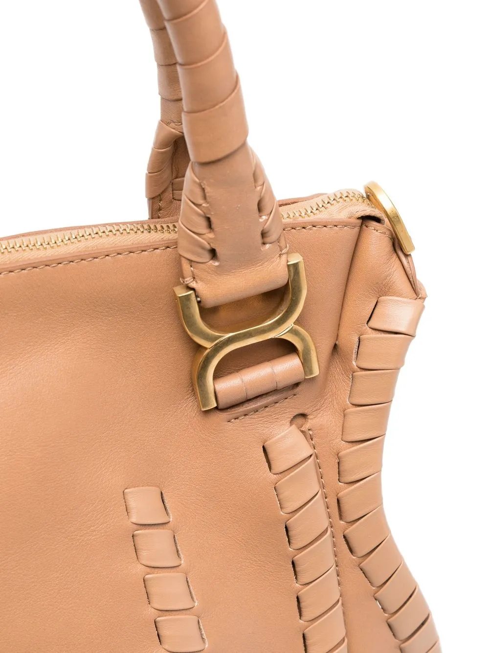 Chloé Interwoven-design Leather Bag In Neutrals
