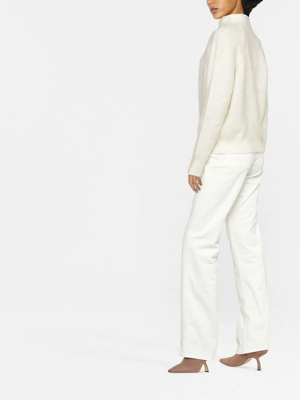  Victoria Beckham High-neck Jumper - White 