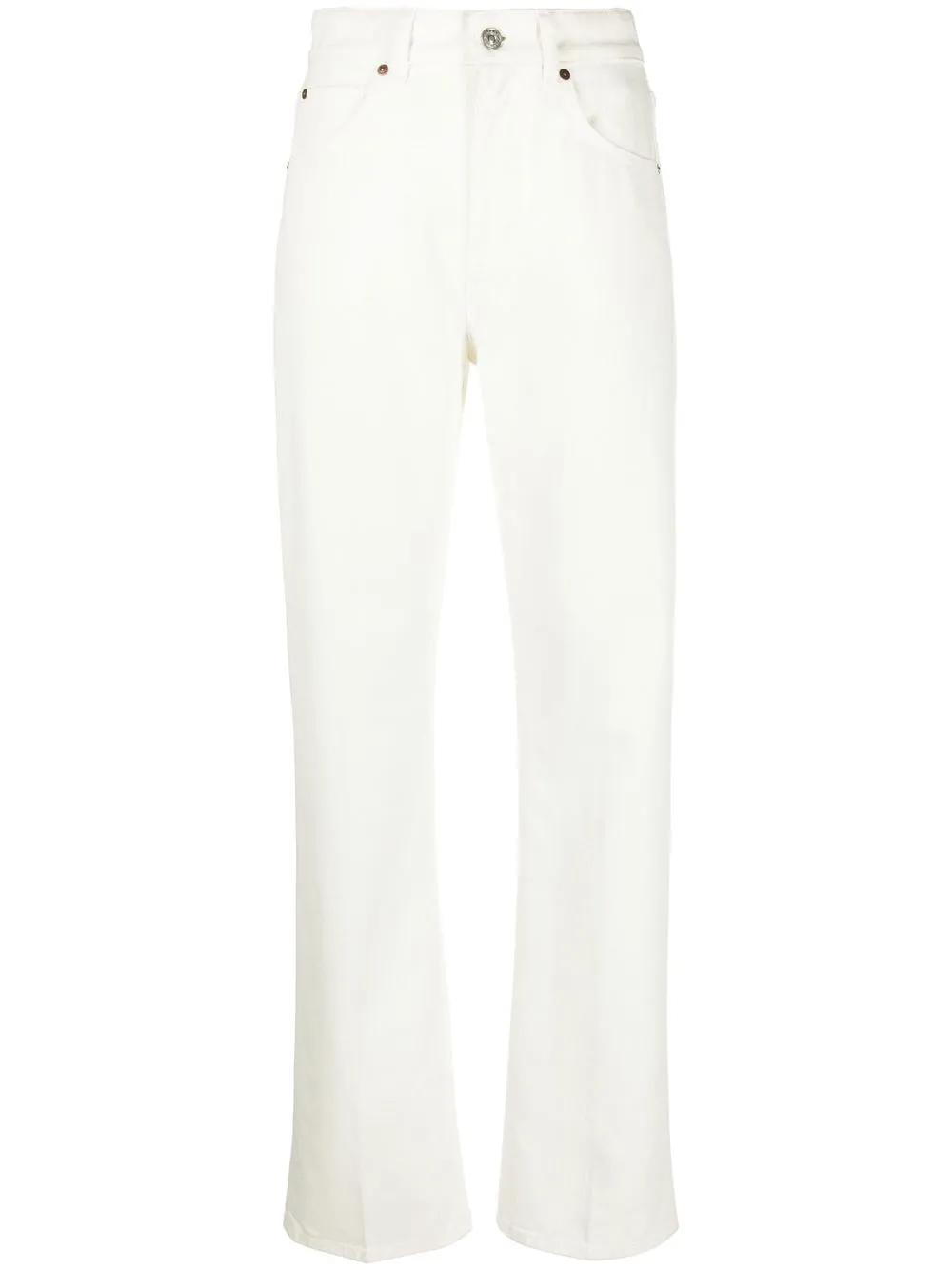 

Victoria Beckham jeans rectos con tiro alto - Blanco