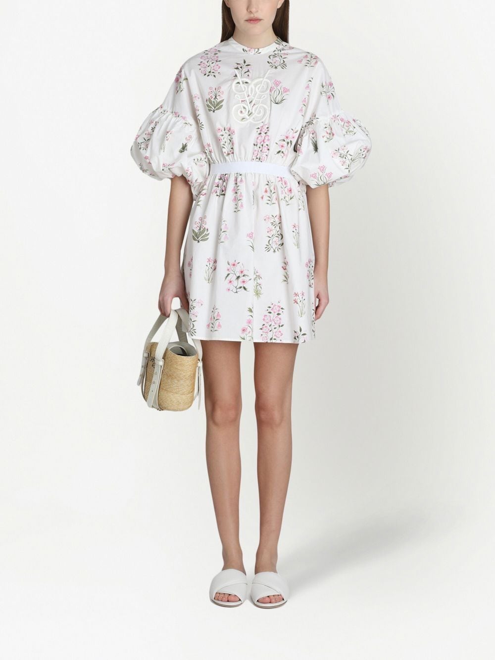 Giambattista Valli Jurk met pofmouwen - Wit