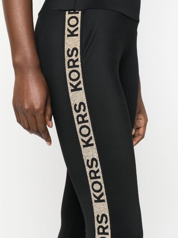 Michael Kors logo-tape high-waisted Leggings - Farfetch