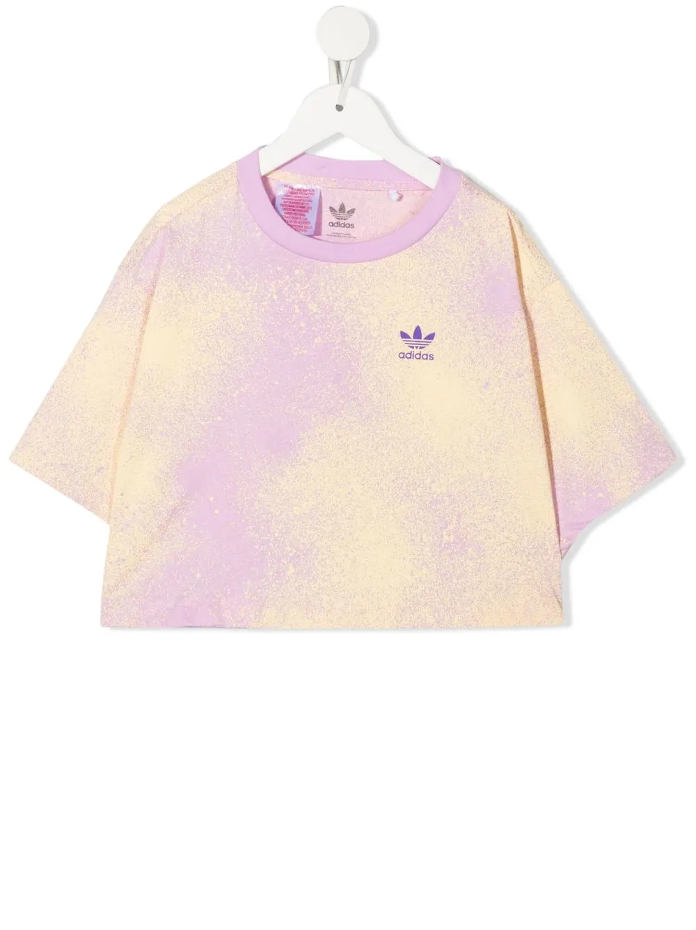 

adidas Kids playera corta con estampado gráfico - Morado