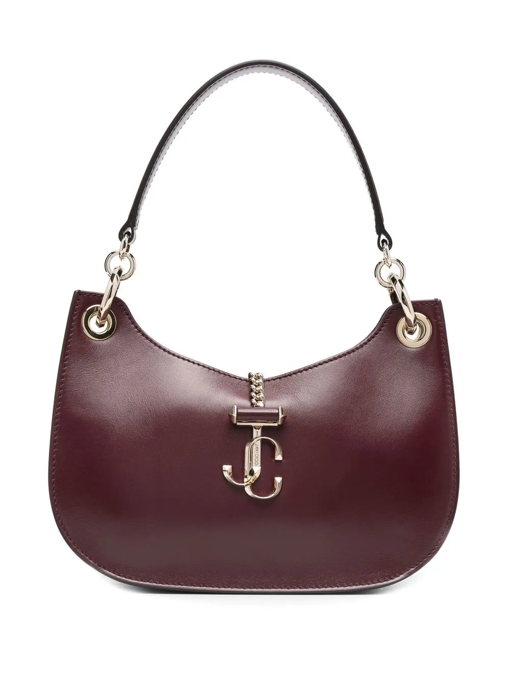 

Jimmy Choo tote con placa del logo - Rojo