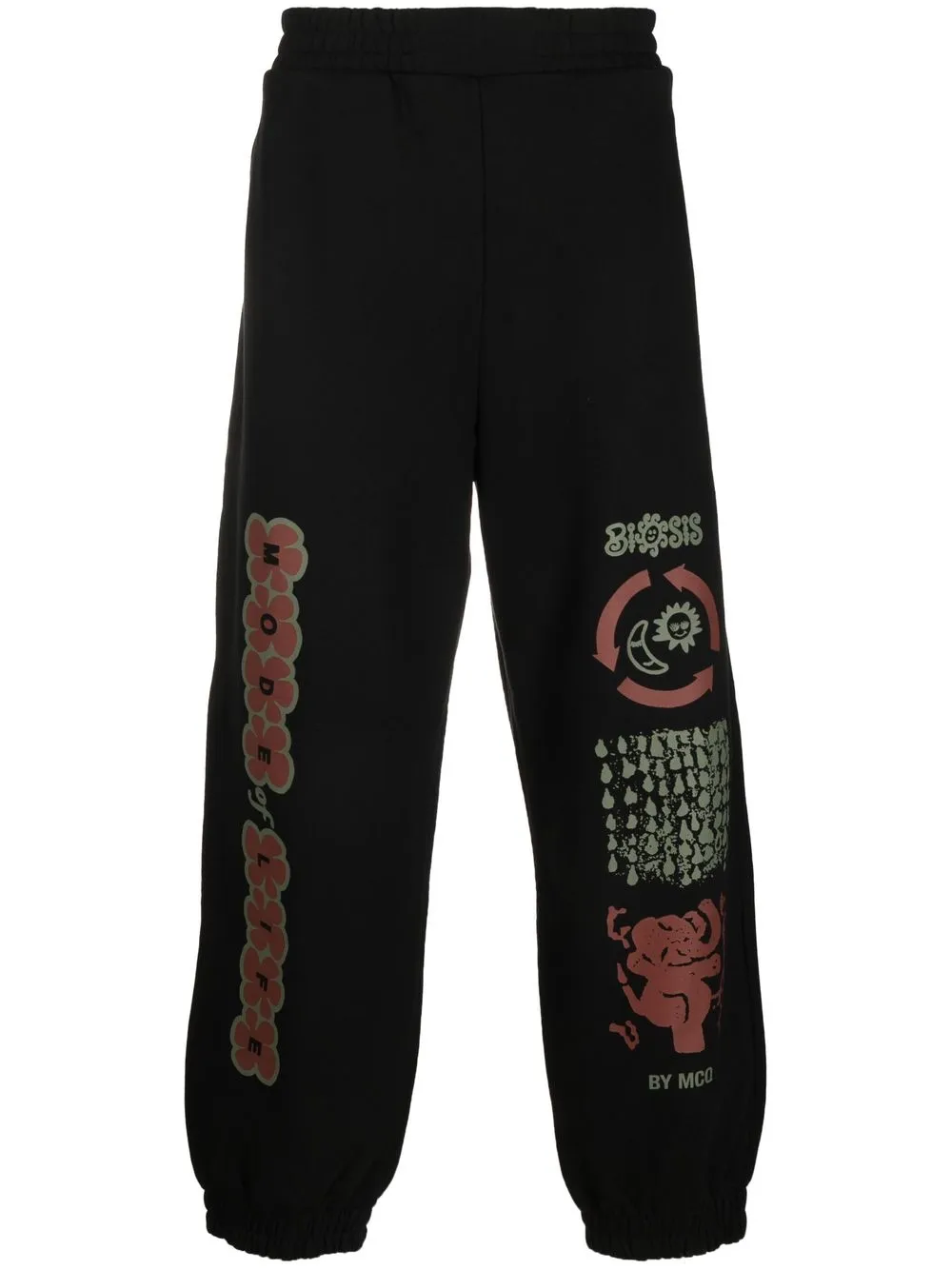 

MCQ pants con estampado gráfico - Negro