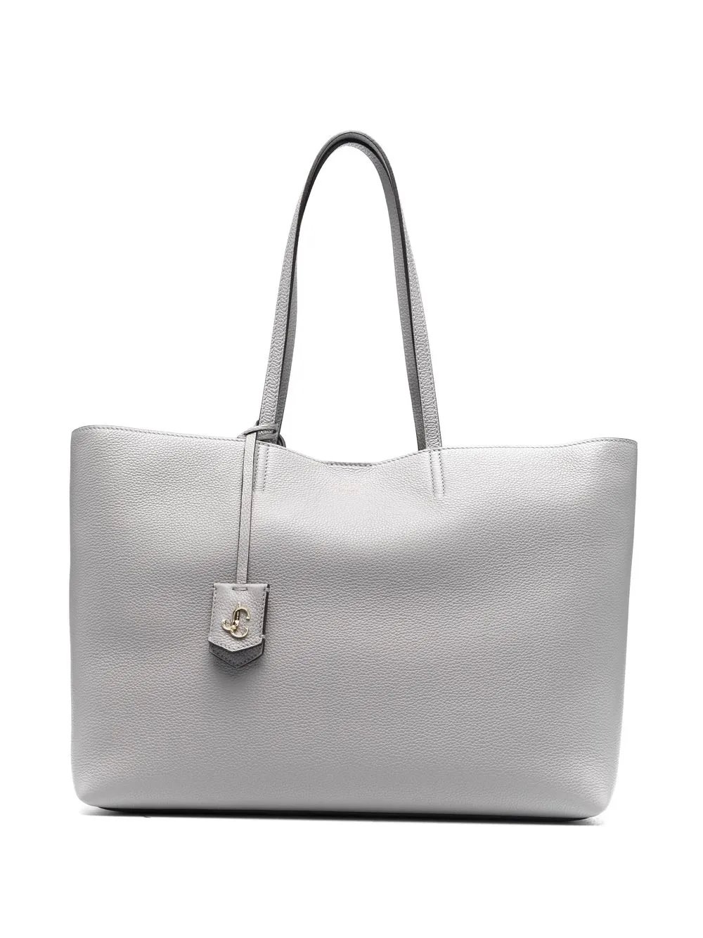 

Jimmy Choo tote con placa del logo - Gris