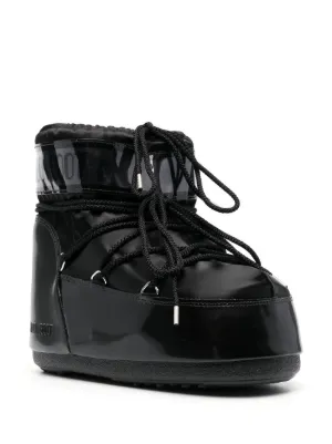 ショートブーツ・ブーティ MOON BOOT Woman Flat ankle boots Black 80D2480050 001 Women's Black Snow Boots | Moon Boot®