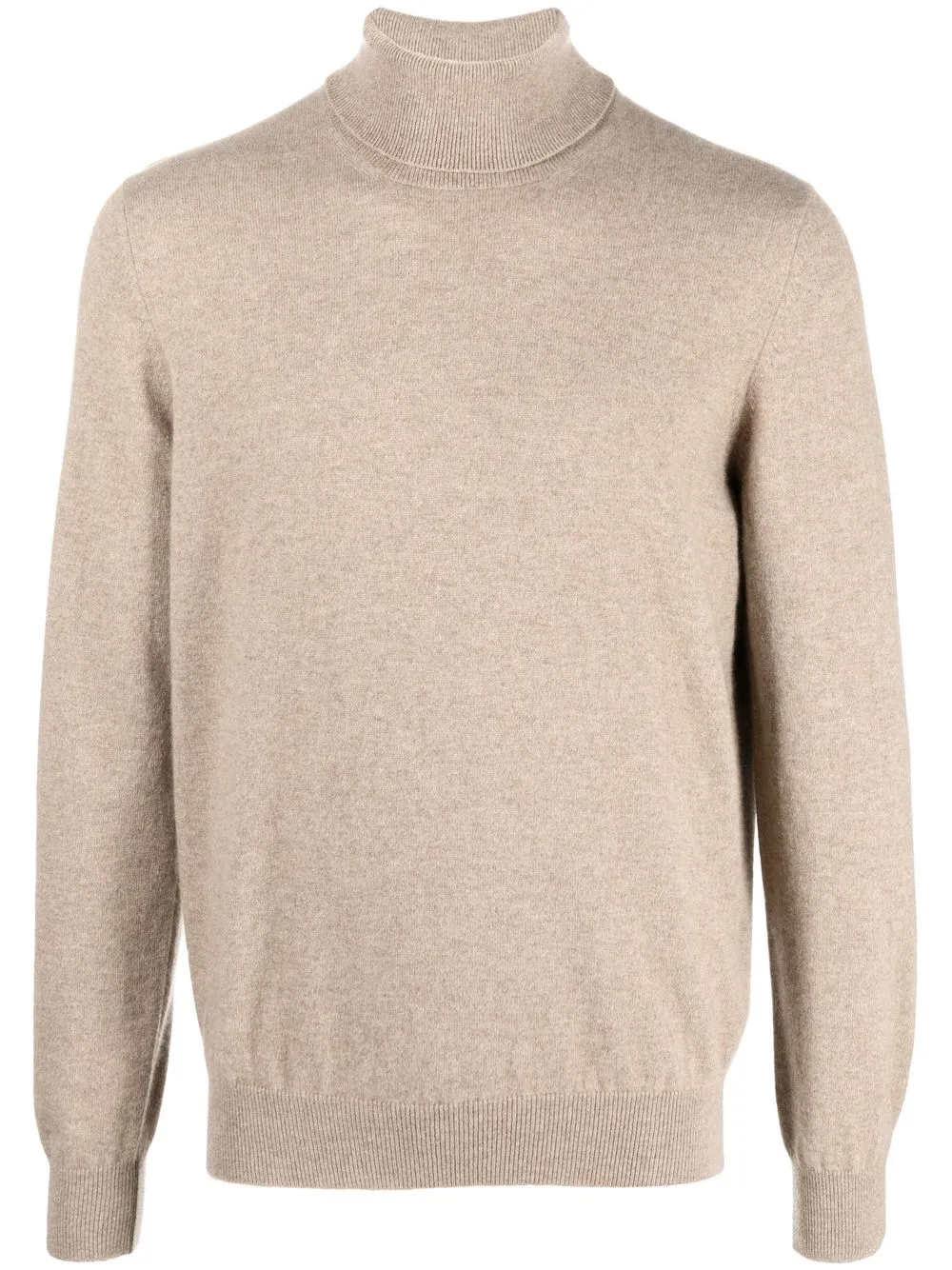 Lardini Roll-neck Cashmere Jumper In Neutrals