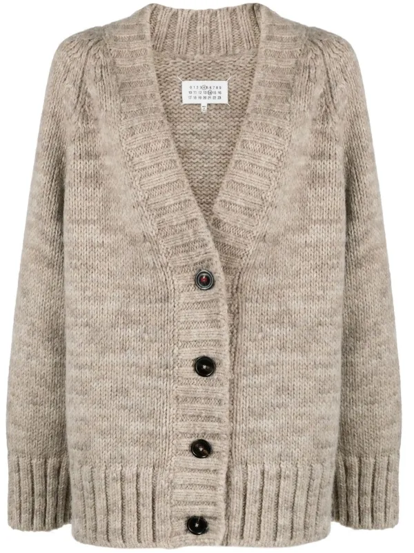 Maison Margiela chunky-knit Oversize Cardigan - Farfetch