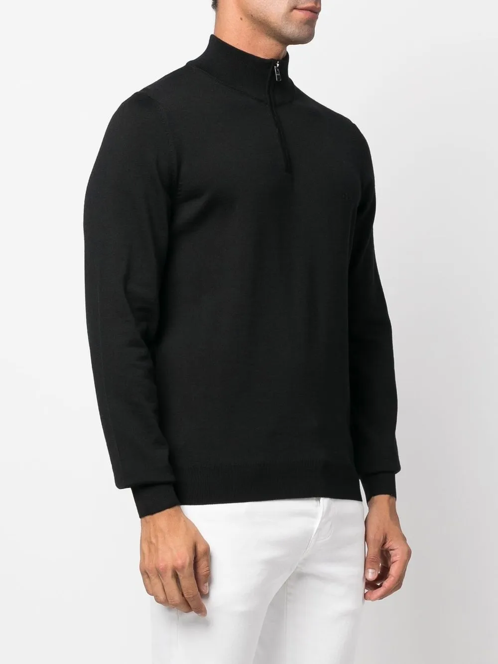 BOSS half-zip virgin-wool Jumper - Farfetch